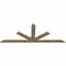 Ekena Millwork Saratoga Rough Sawn Timber Gable Bracket, Douglas Fir, 108"W x 40"H x 2"D x 6"F, 9/12 Pitch GBW108X40X0206SAR00RDF - alternate 2